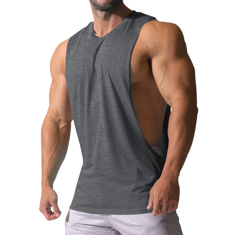 T-shirt de gilet sans manches à couleurs masculines sportives pour hommes