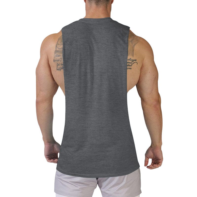 T-shirt de gilet sans manches à couleurs masculines sportives pour hommes