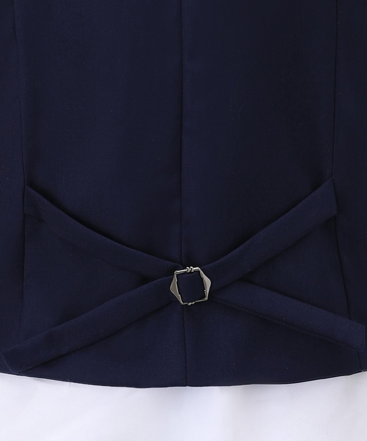 aesido Flat Shawl Lapel Navy Waistcoat