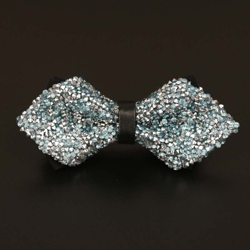 aesido Men's Business Wedding Groom Diamond Bow Tie