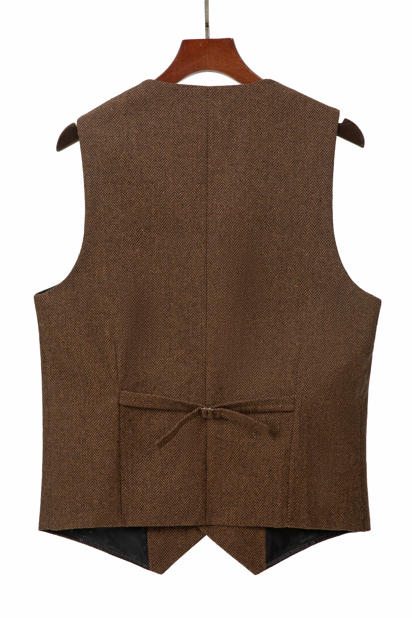 aesido Men's Notch Lapel Waistcoat