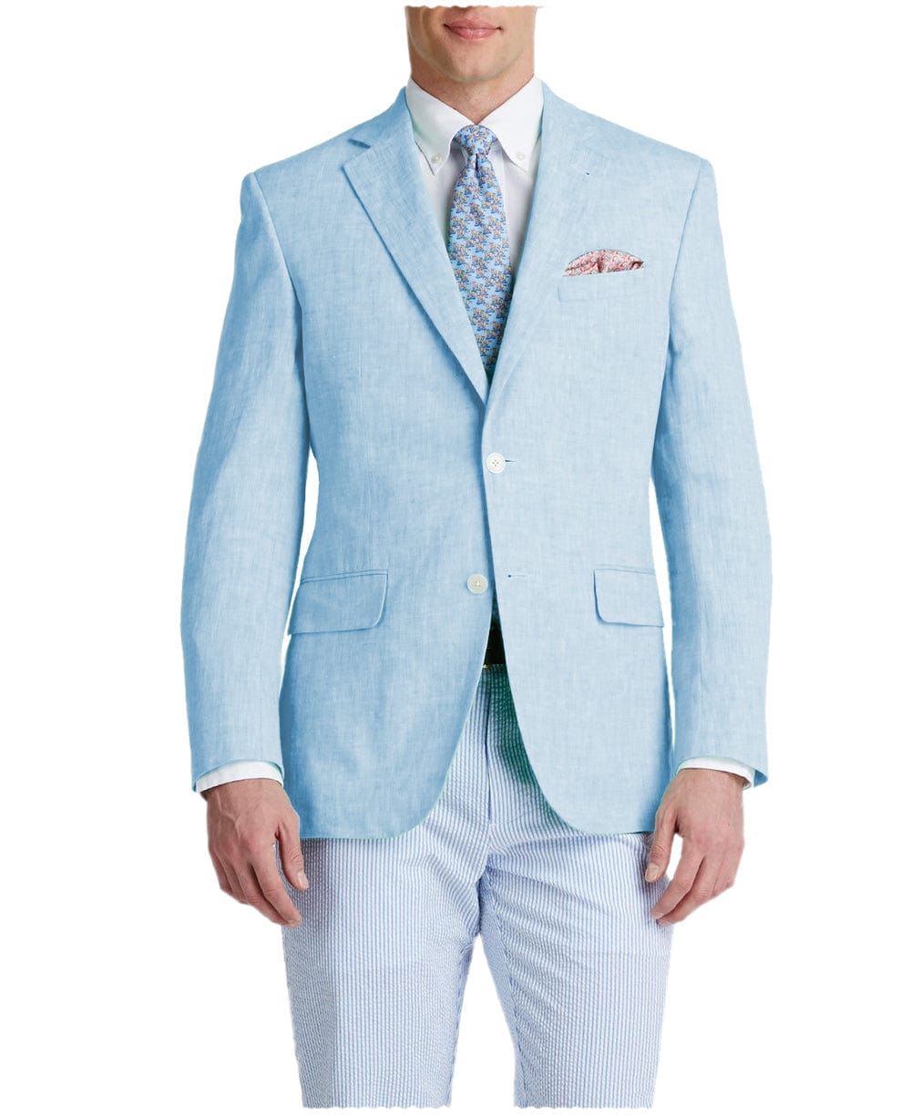 aesido Men's Suit Notch Lapel Double Button Blazer